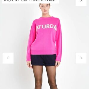 Neon Pink Saturday Sweater